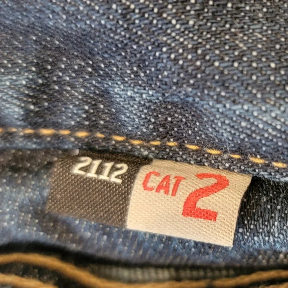 Men's Carhartt CAT2 2112 Relaxed Fit Flame Resistant Denim Blue Jeans